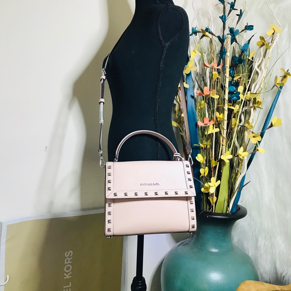 Michael Kors Dillon Stud Medium Messenger Satchel - Picture 7 of 8